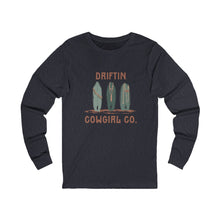 Driftin' Cowgirl Long Sleeve Tee, Western Apparel, Casual Fashion, Gift for Cowgirls, Outdoor Style, Bohemian Top