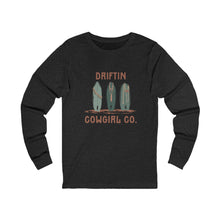 Driftin' Cowgirl Long Sleeve Tee, Western Apparel, Casual Fashion, Gift for Cowgirls, Outdoor Style, Bohemian Top