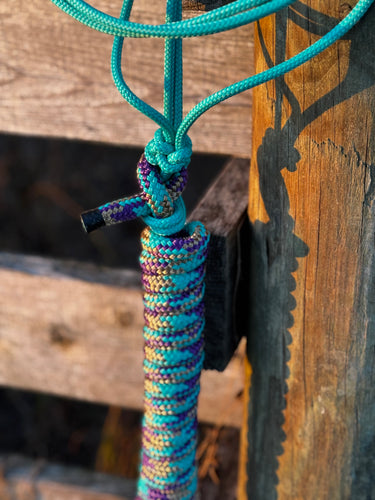 Turquoise Galaxy Rope Halter